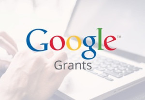 Background image of Google Grants management page