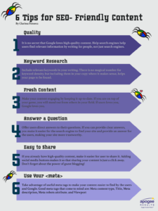 6 Tips to Write better content (infographic)